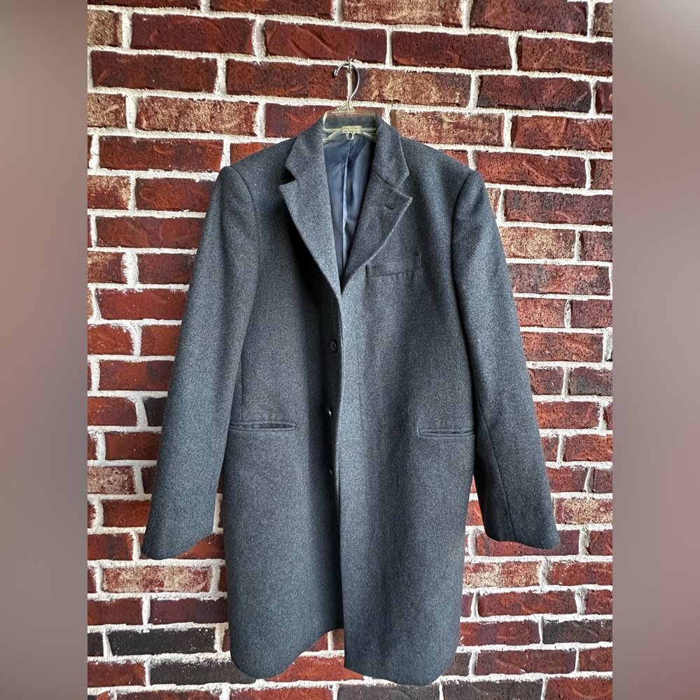 Banana Republic Charcoal Gray Wool Pea Coat